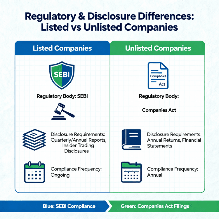 Key Differences Between a Listed and Unlisted Company